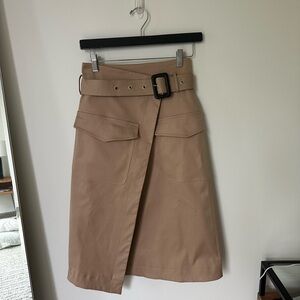 J.ING Tan Midi Wrap Skirt